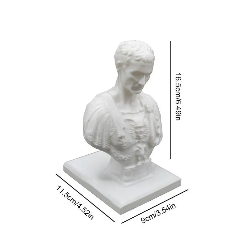 Julius Caesar Bust Pencil Holder Resin Ides Of March Desk Pen Holder Creative Marker Holder For Desktop Table Desk Ornament - Image 6
