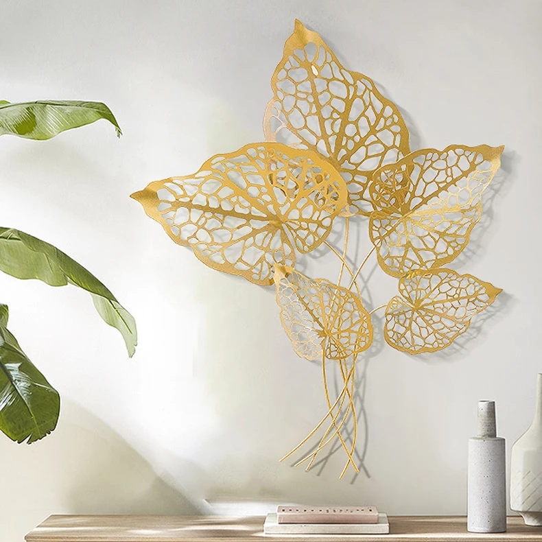 Wall Decor Nordic Gold Leaf - Image 2