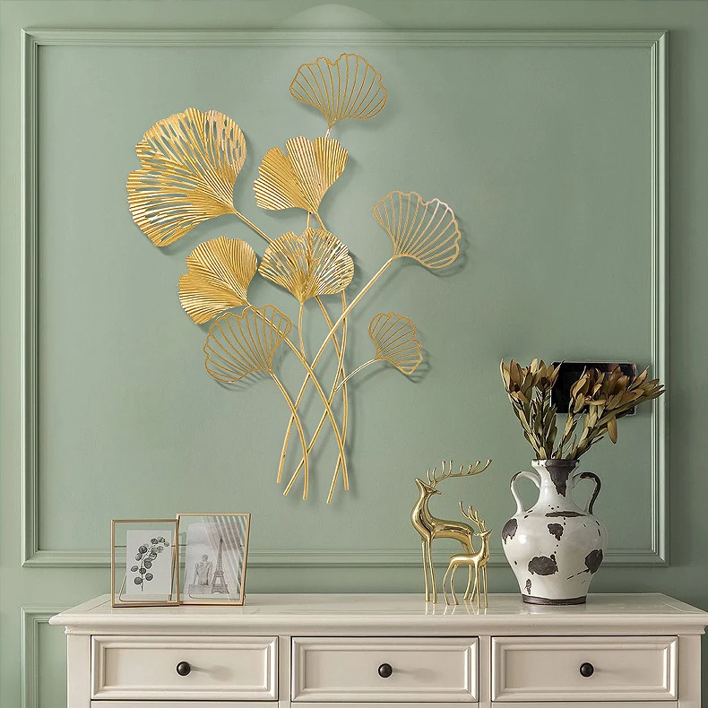 Wall Decor Nordic Gold Leaf