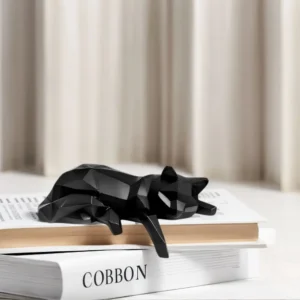 S087dfc505cb3433f93960988a8b021db1.webp Cat Statue Bookshelf Decoration - Modern Minimalist Cat Figurine, Bookshelf/Desk/Office Decoration Ornament, Suitable for Living Room Creative Home Decor