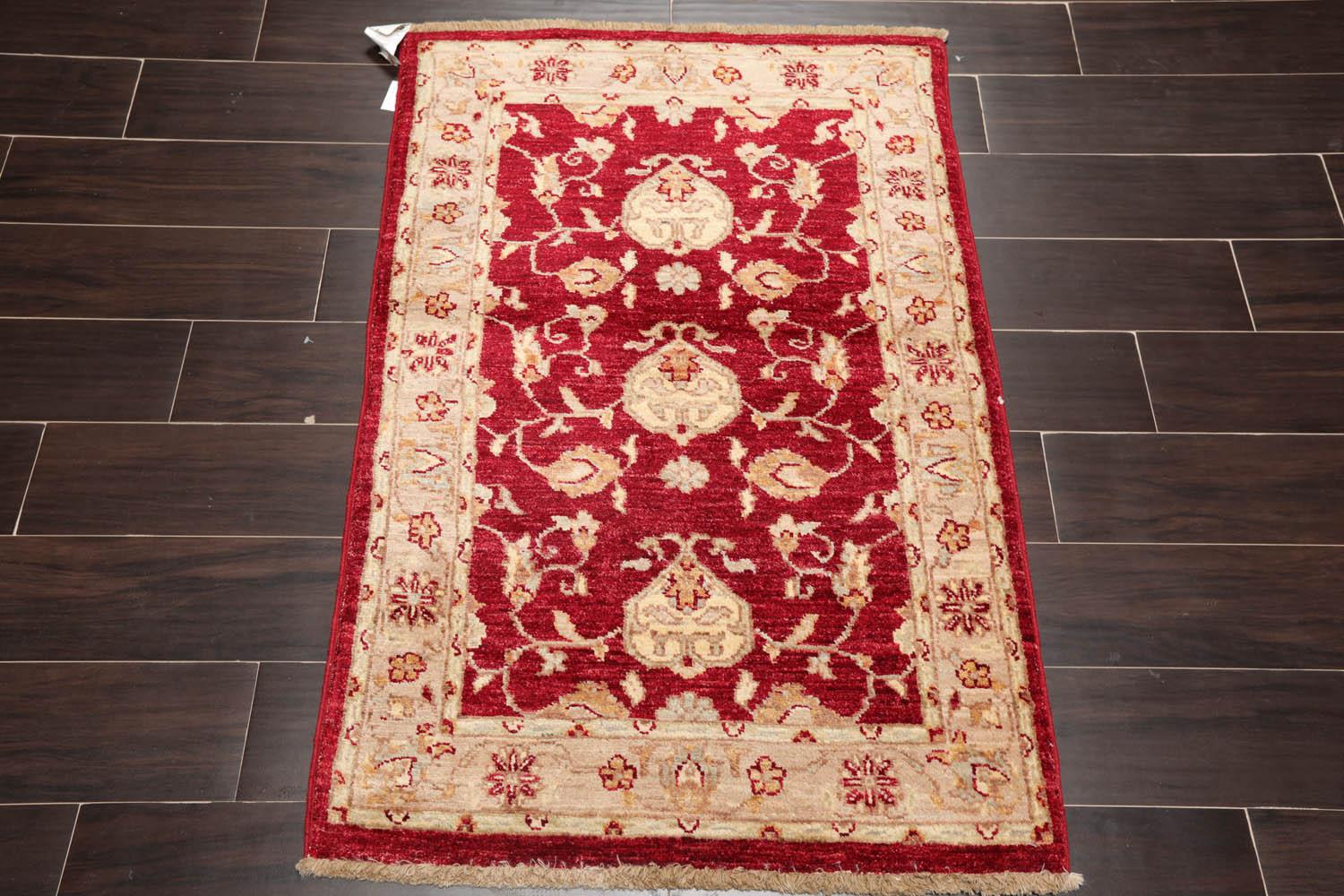 Chobi Peshawar Hand Knotted 100% Wool Rug - Image 2