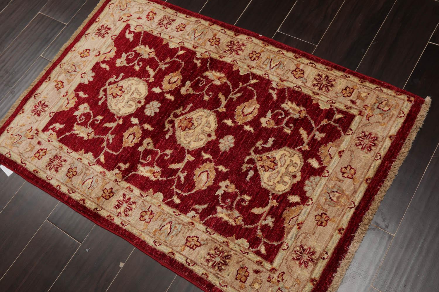 Chobi Peshawar Hand Knotted 100% Wool Rug - Image 3