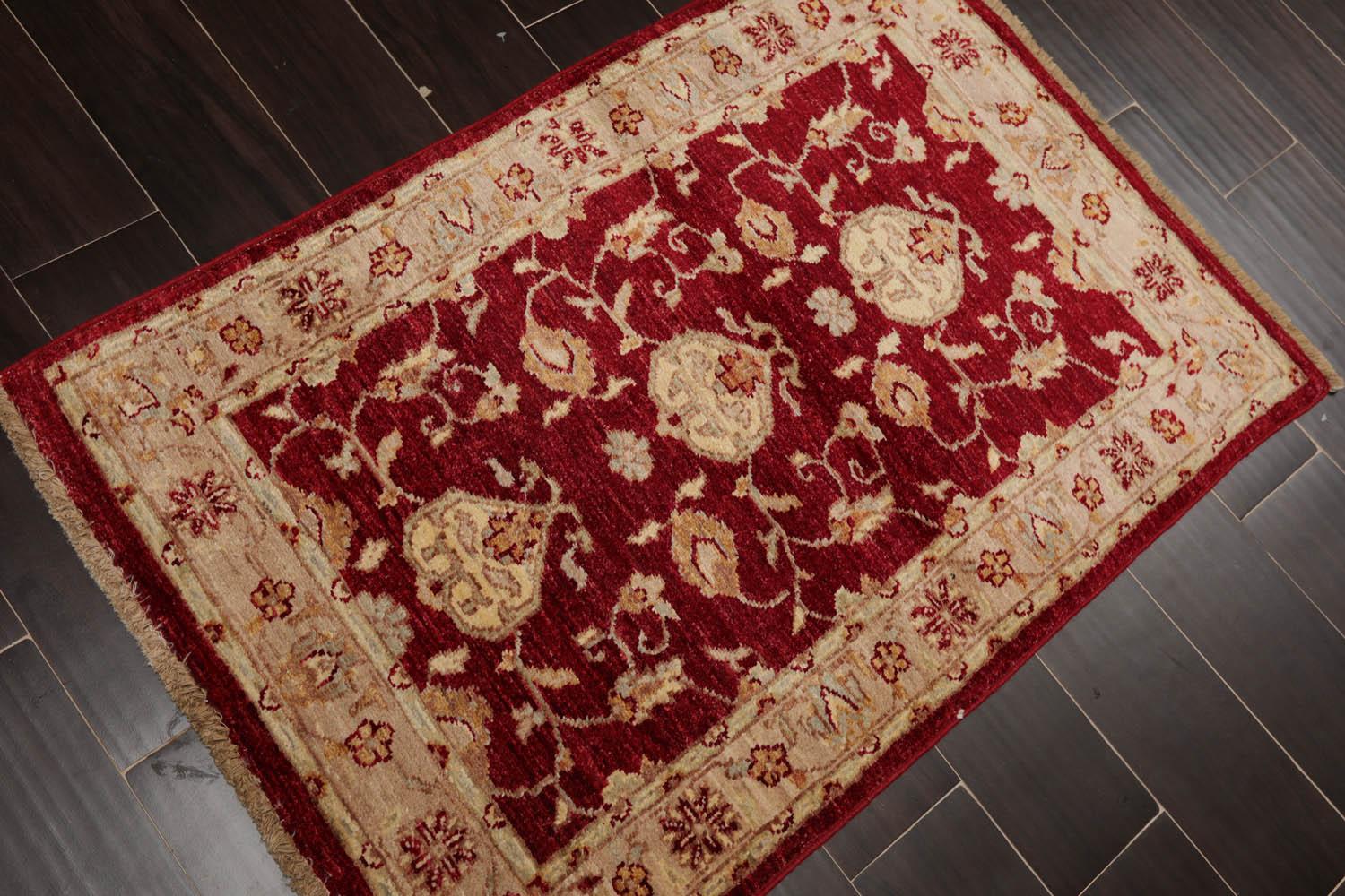 Chobi Peshawar Hand Knotted 100% Wool Rug - Image 4