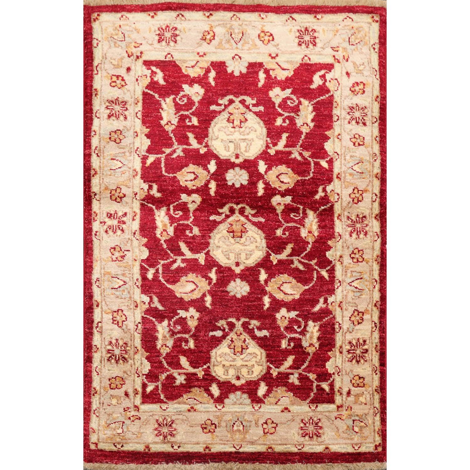 Chobi Peshawar Hand Knotted 100% Wool Rug