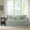 6-Piece Country Cottage Quilted Green Cover Set