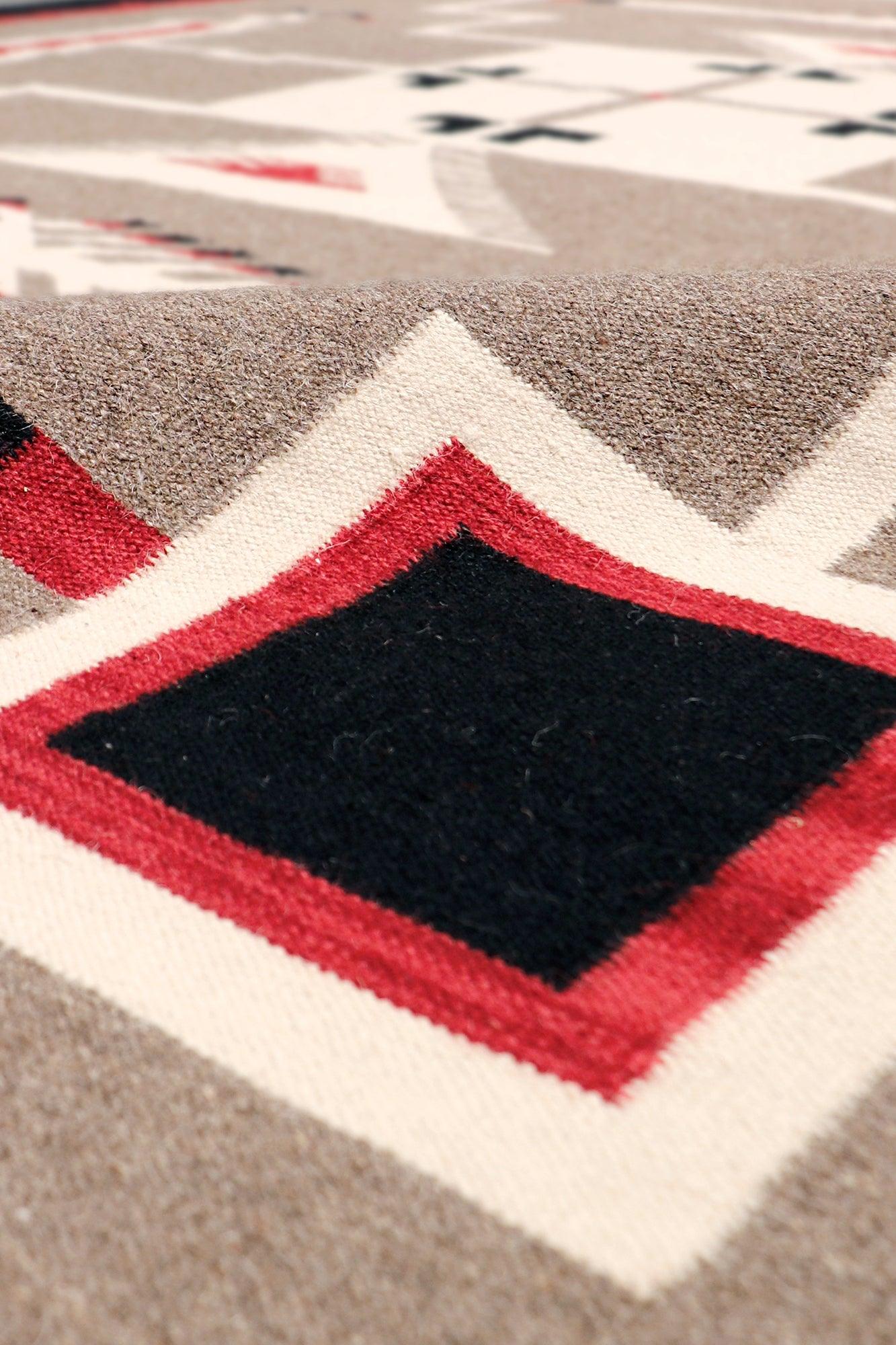 Canvello Navajo Style Hand-Woven Wool Rug- 8'2" X 9'10" - Image 3