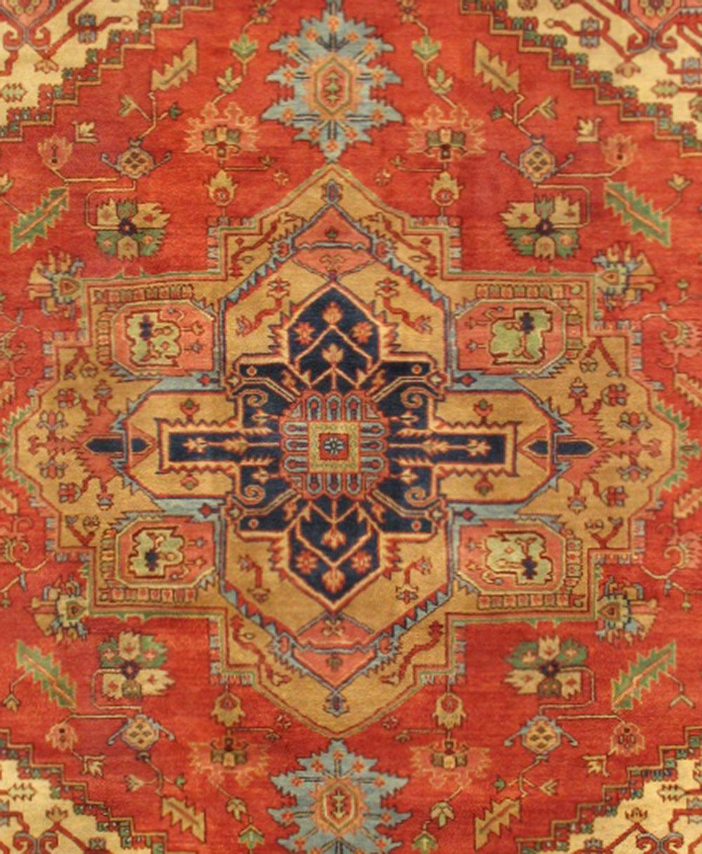 Canvello Serapi Hand-Knotted Wool Rug-11'10" X 12' - Image 2