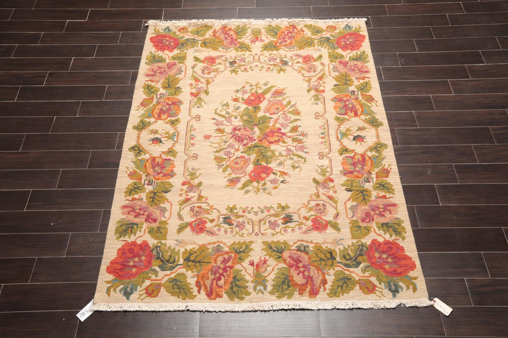5'6" x 7'6" Hand Knotted Wool Rug - Image 2